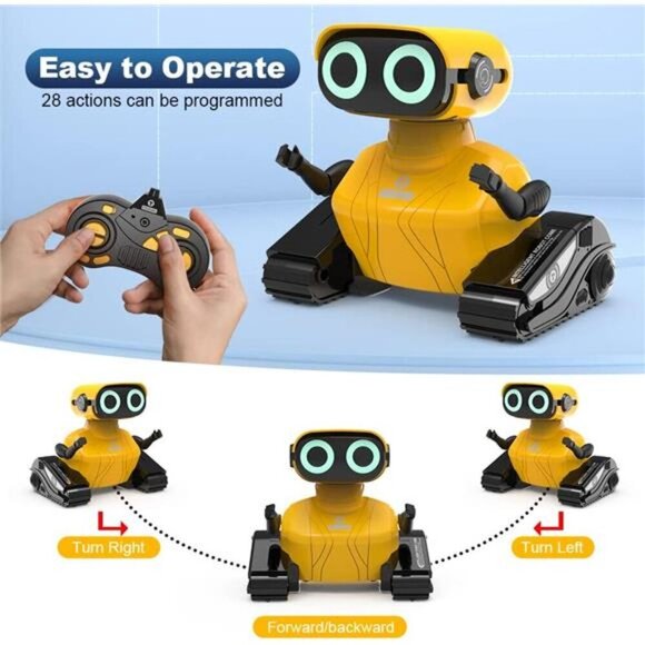 Boy Robot Toys, Rechargeable Remote Control Robot Toy with Touch Sense Recording - Picture 3 of 7